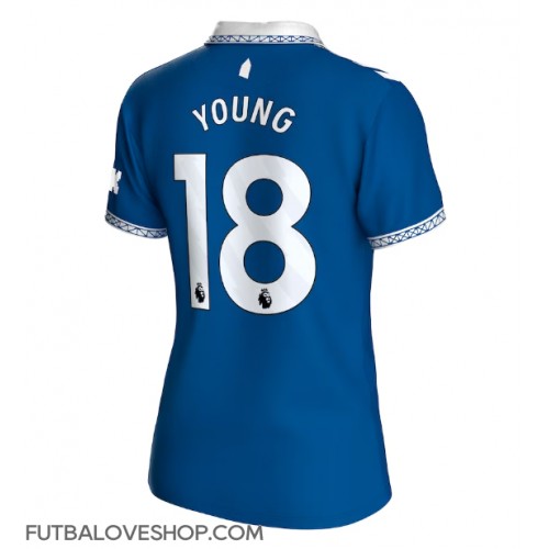 Dres Everton Ashley Young #18 Domáci pre Ženy 2023-24 Krátky Rukáv